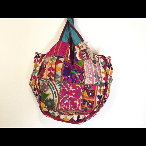 Bohemian handcrafted shoulder bag - Picture 3 of 8